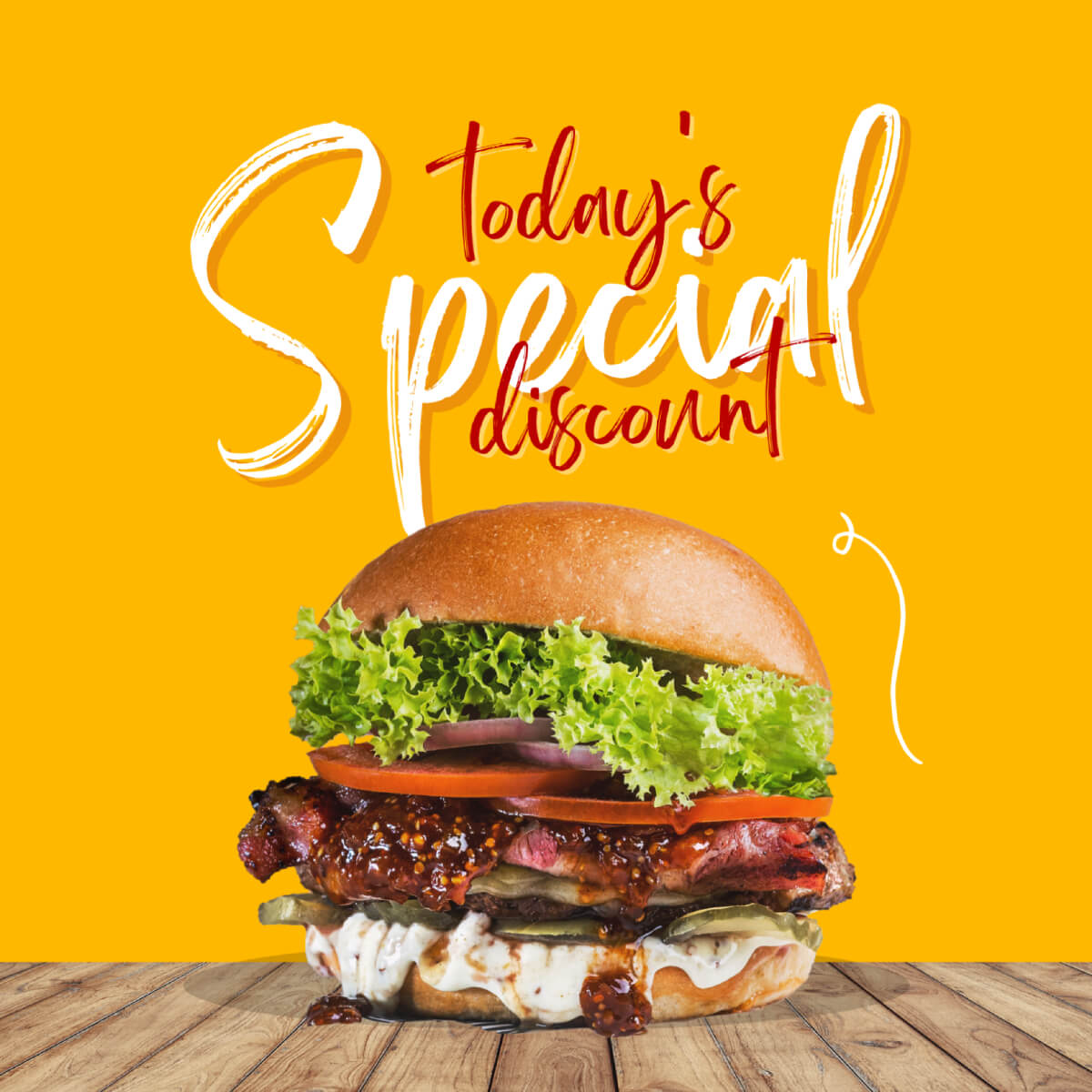 Red Yellow Modern Restaurant Promotion Poster (3) (1)